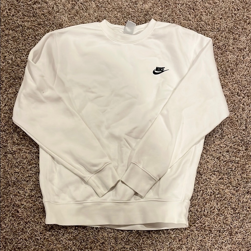 Nike White Crewneck